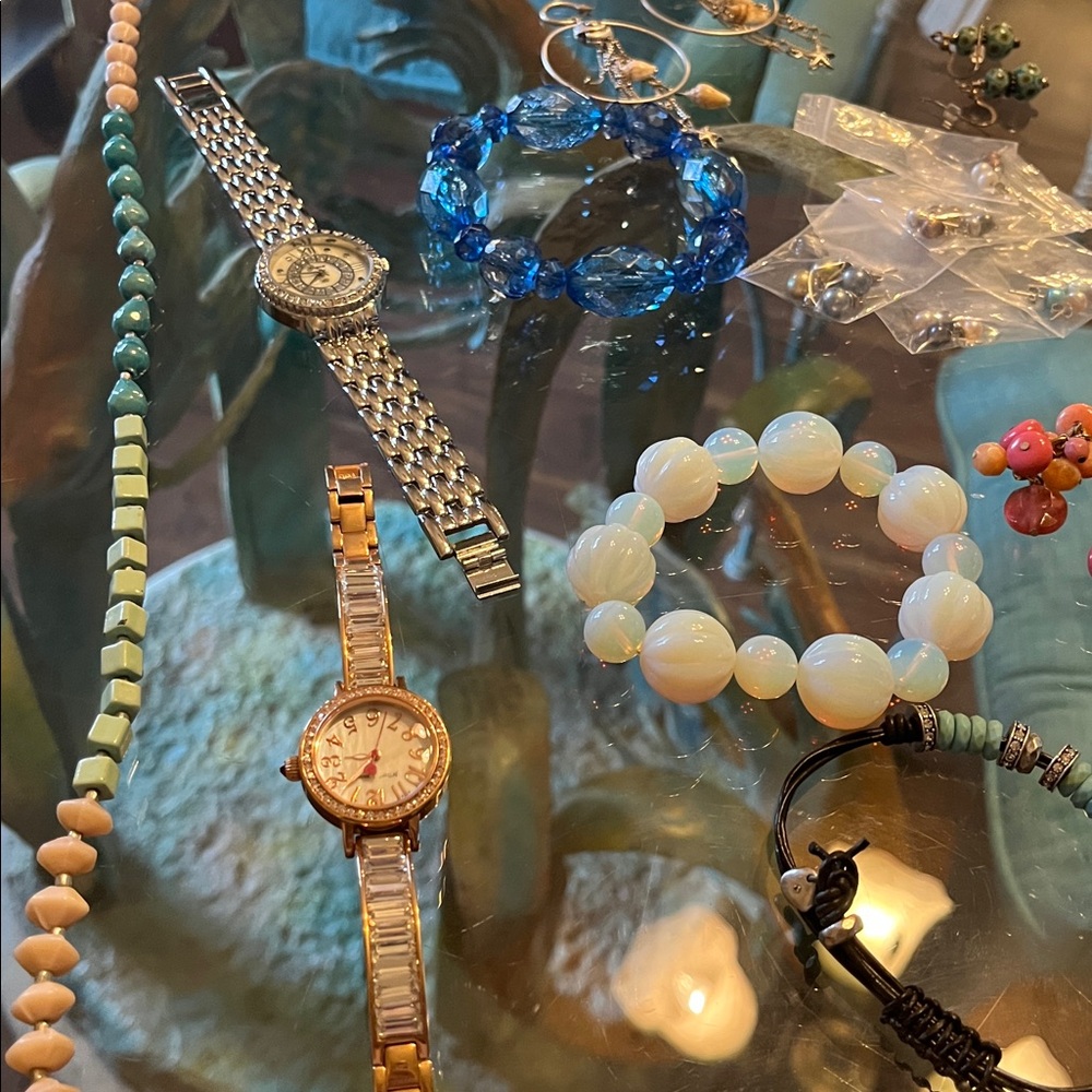 Multicolor Women’s Beaded Bracelet Stack - Turquo… - image 2